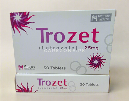 Trozet 2.5mg Letrozole Tablets – Buy Online in Pakistan – 30 Tablets for Breast Cancer & Fertility Treatment