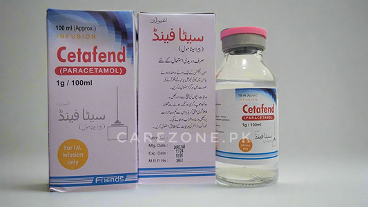 Cetafend Infusion – Paracetamol IV Infusion – Pain and Fever Relief – 100ml