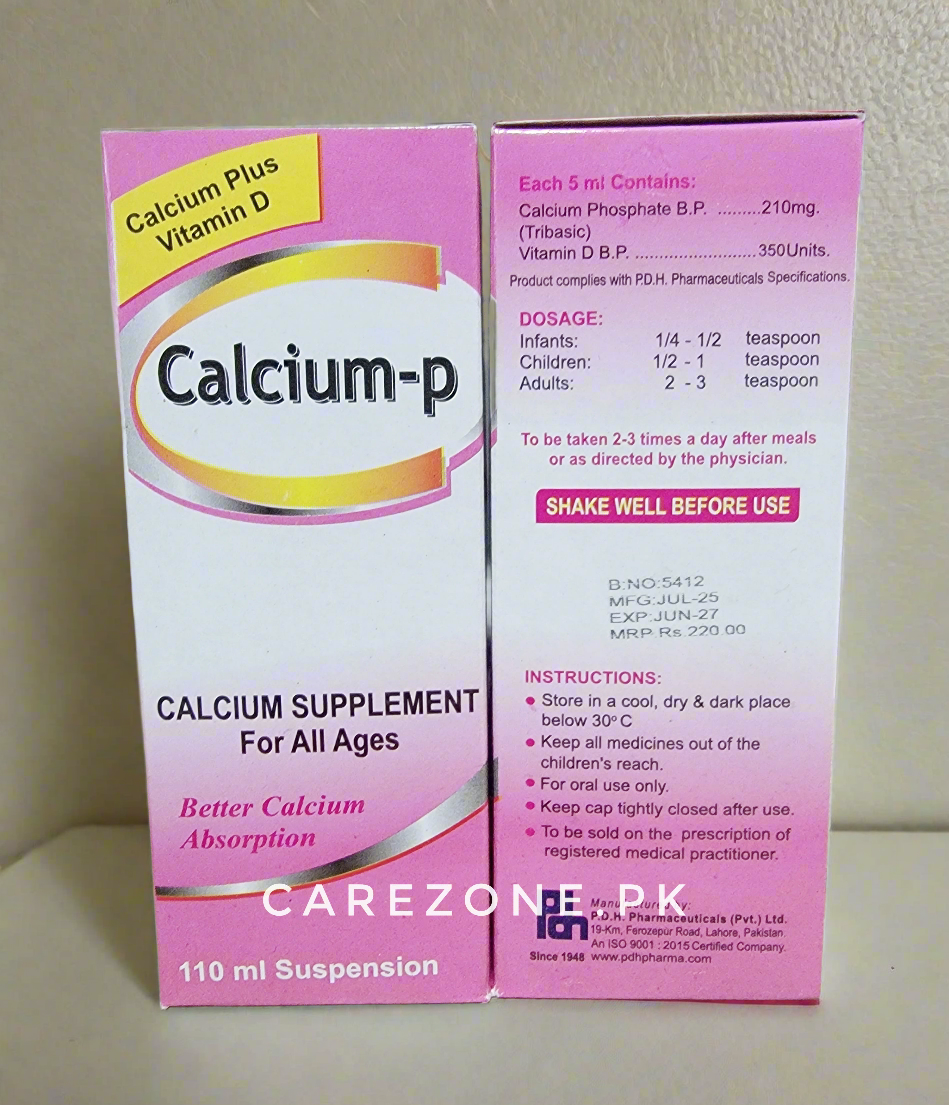 Calcium-P Syrup 110ml – Calcium + Vitamin D3
