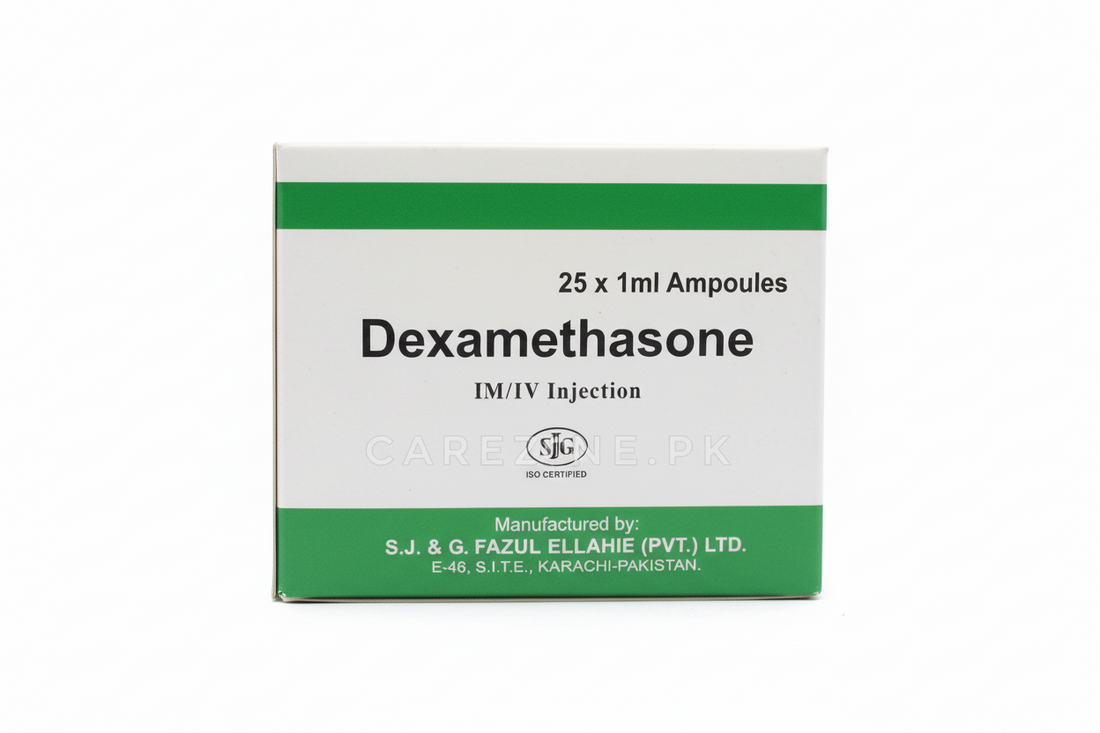 Dexan Injection Dexamethasone Injection | IM/IV| 25 x 1ml | Dexa SJG – Carezone.pk(One ...