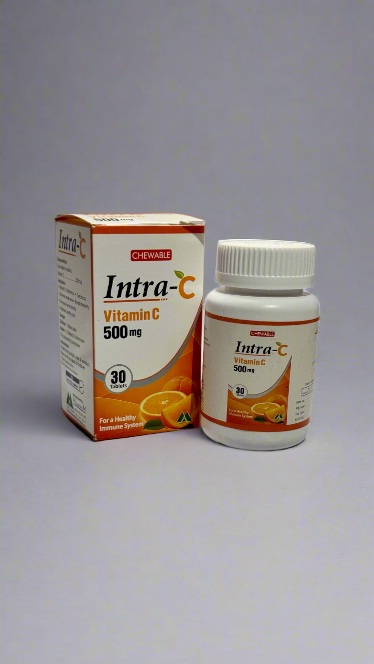 Intra-C Vitamin C 500mg Chewable tablets