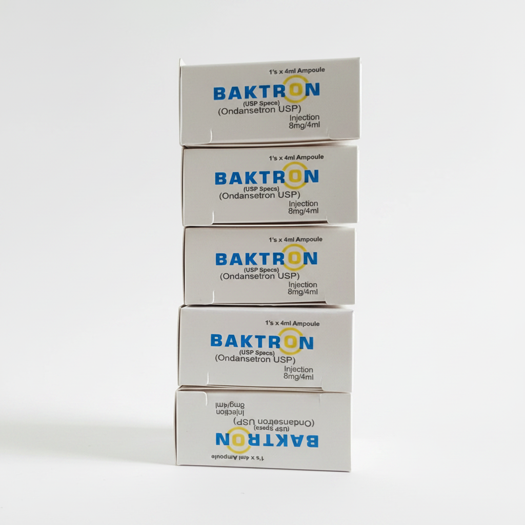 Baktron 8mg Injection – Ondansetron 8mg | Pack of 5 Ampoules