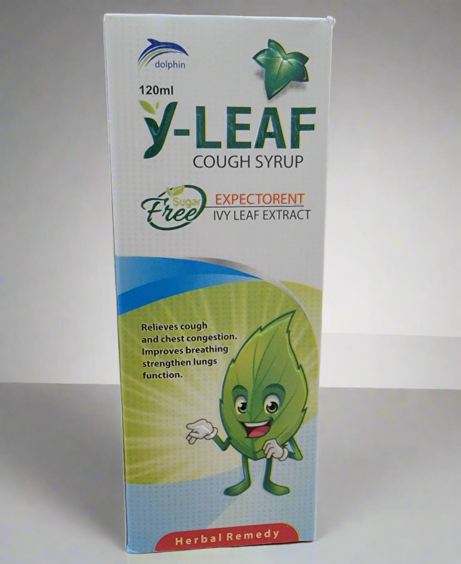 Y-Leaf Syrup – Ivy Leaf Extract Expectorant – 120ml | Natural Cough & Chest Congestion Relief