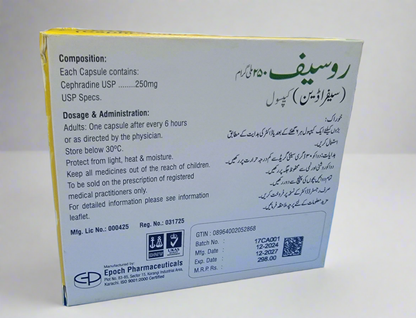 Rouscef 250mg Capsules (12's) – Cephradine