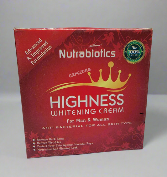 Highness Whitening Cream - Nutrabiotics