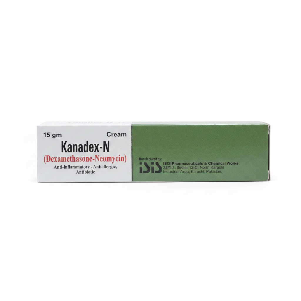 Kanadex-N Cream (Dexamethasone + Neomycin) 15gm- 1 piece