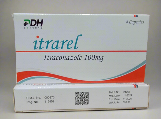 Itrarel 100mg Capsule – (Itraconazole)-4 Capsules
