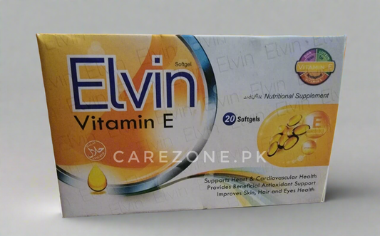 Vitamin E 200I.U Softgel capsule- Elvin capsule- 20's