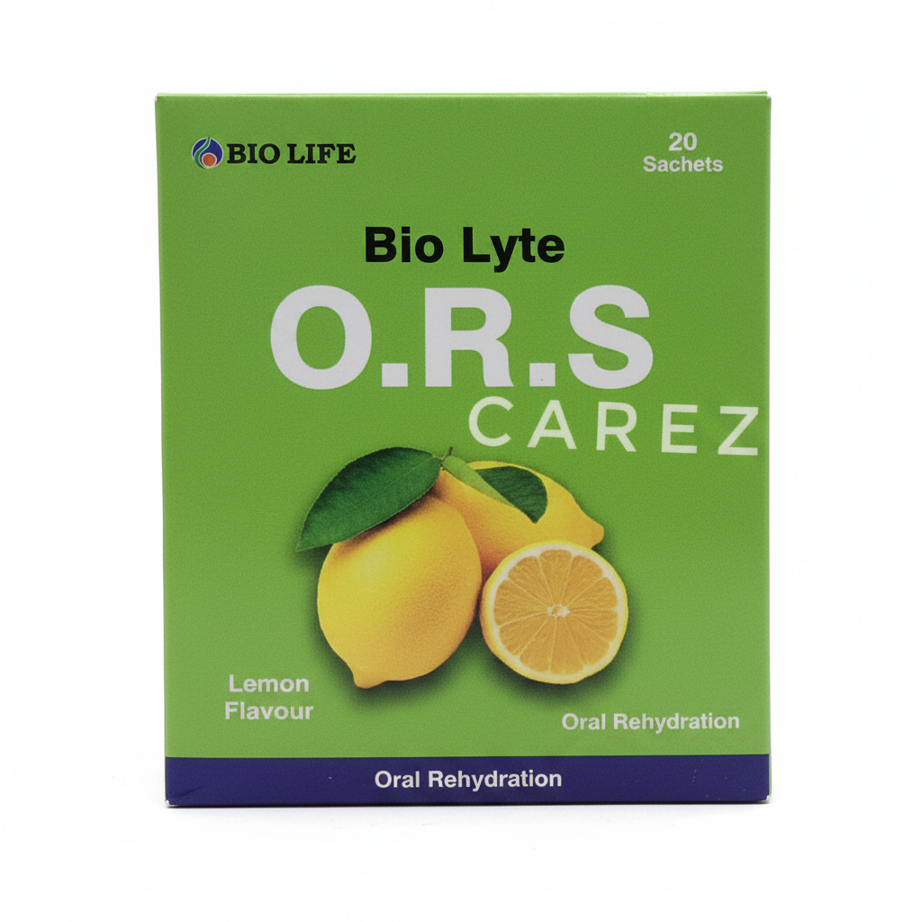 Biolyte ORS Sachet – Oral Rehydration Salts – 20 Sachets