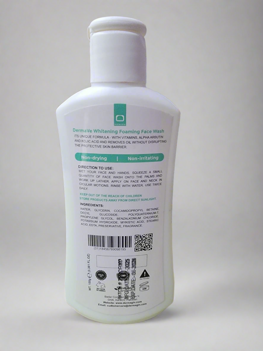 Derma Ve Moisturizing Wash- Dermave Whitening Foaming Facewash