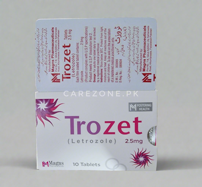 Trozet 2.5mg Letrozole Tablets – Buy Online in Pakistan – 30 Tablets for Breast Cancer & Fertility Treatment