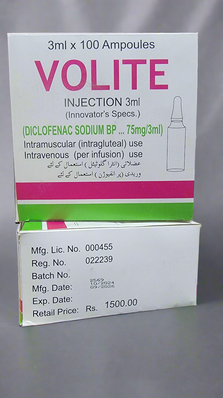 Li Volite Tab Volite injection Diclofenac sodium 75mg – Carezone.pk(One-stop ...