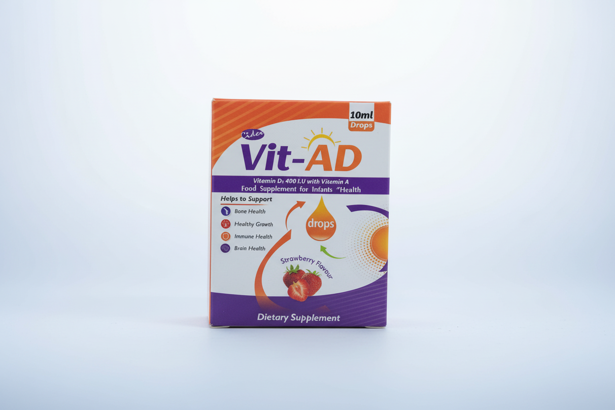Vit-AD Drops 10ml – Vitamin-D3 400 I.U with Vitamin-A drop for children health