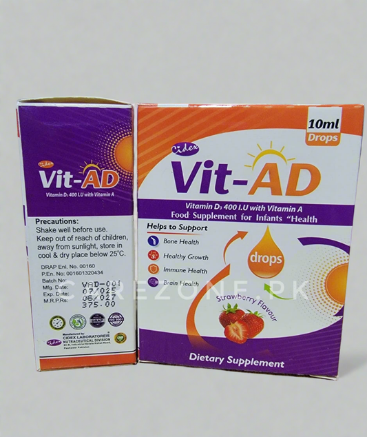 Vit D Drops 10ml – Vitamin D 400 I.U with Vitamin A Supplement