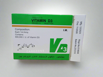 Vitamin D3 Injection 600000 I.U- 5 ampoules