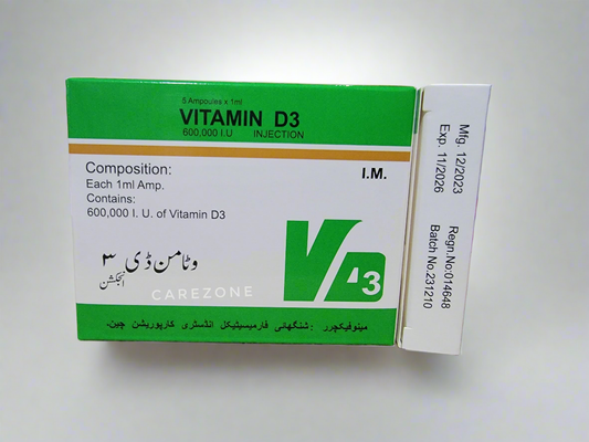 Vitamin D3 Injection 600000 I.U- 5 ampoules