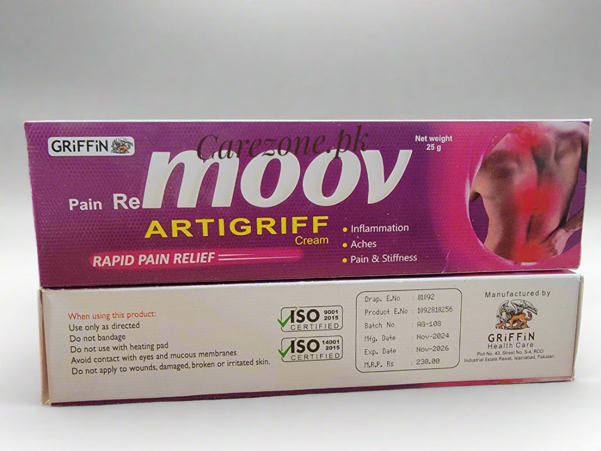Artigriff Moov Cream for rapid pain removal-25g