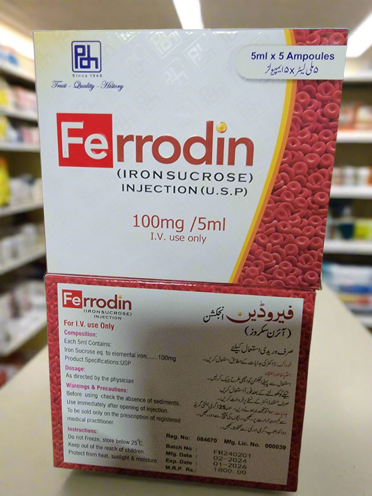 Ferrodin injection (Iron Sucrose)