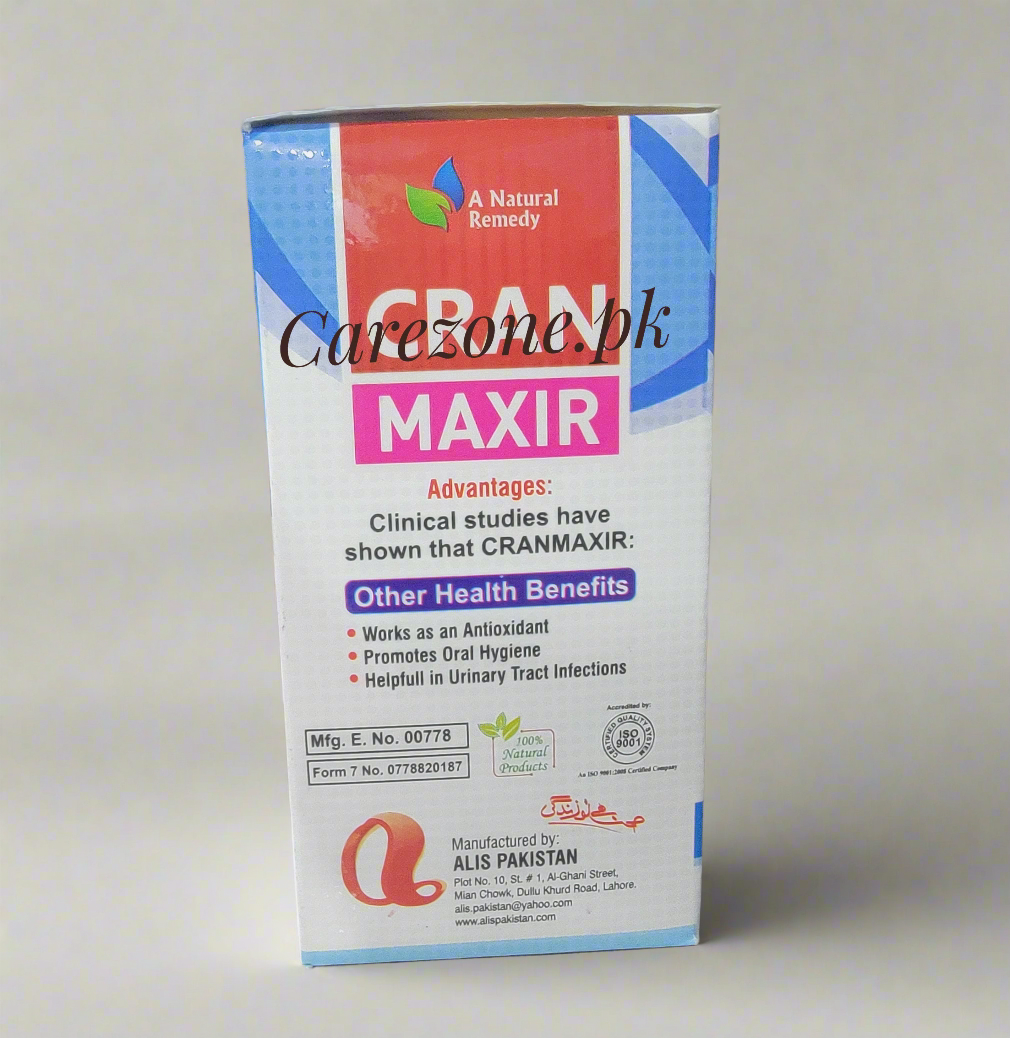 Cran Maxir Sachet – Cranberry Extract 200mg + Vitamin C 100mg | Pack of 10 Sachets