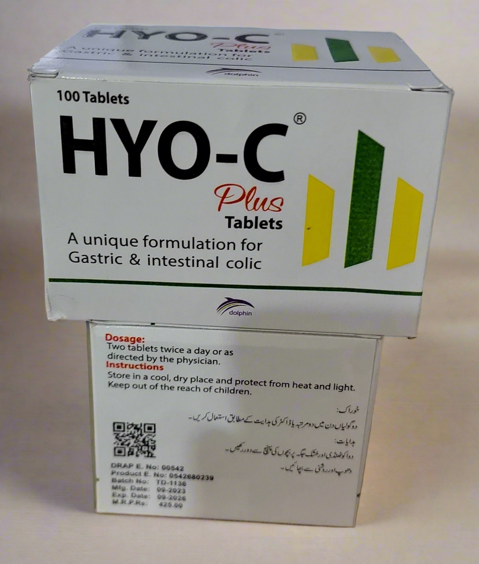 Hyo-C Plus Tablet | Unique Formula for Gastric & Intestinal Colic |100 Tablets