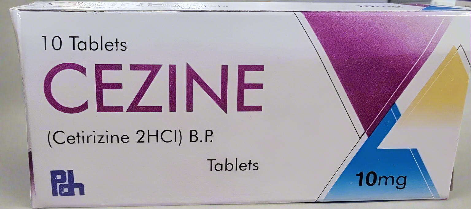 Cezine 10mg Tablets – Cetirizine Dihydrochloride – 10mg – Anti-Allergy Medicine