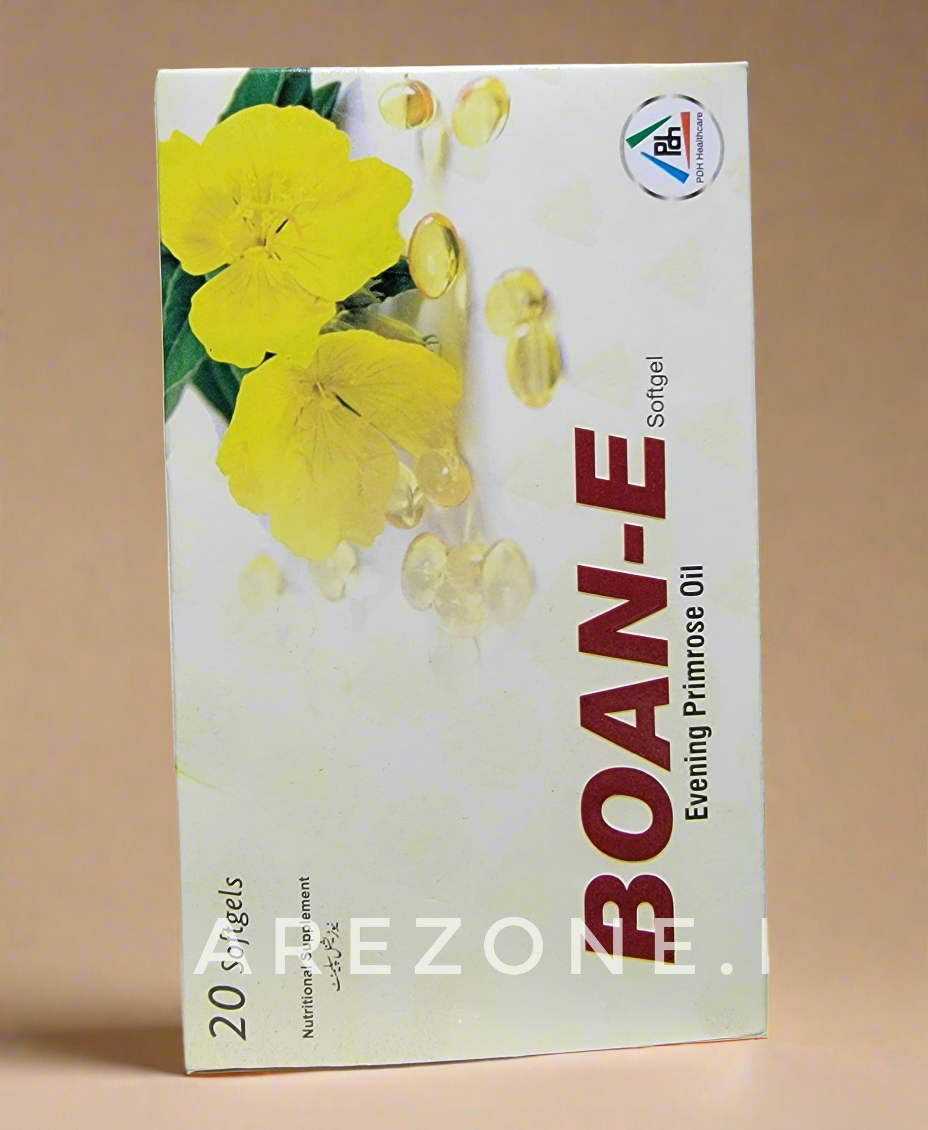 Boan-E Sofgel Capsule –(Evening Primrose Oil 200mg)– 20 Softgel Capsules