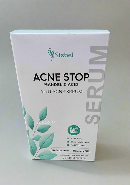 ACNE STOP Mandelic Acid Anti Acne Serum – Anti Acne, Skin Brightening & Anti-Wrinkle- Dermatologically Tested Serum