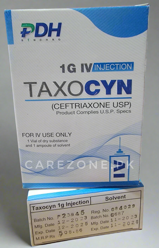 Taxocyn 1g I.V injection (Ceftriaxone sodium)