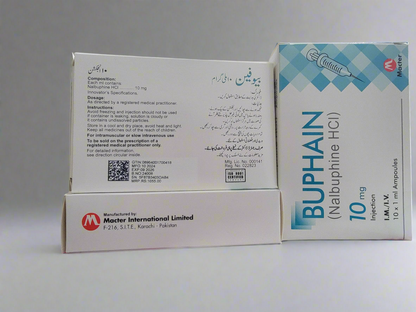 Buphain 10mg Injection | Nalbuphine HCl |10 Ampoule