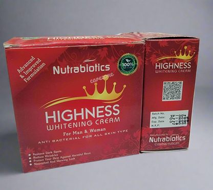 Highness Whitening Cream - Nutrabiotics