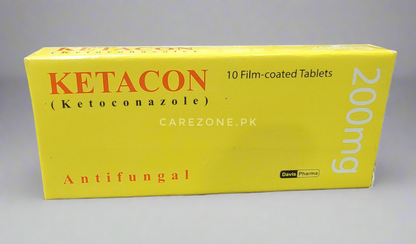 KETACON tablet 200mg (Ketoconazole) – Antifungal – 10 Film-Coated Tablets