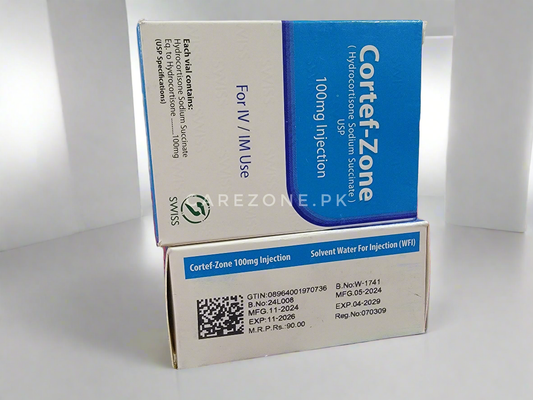 Cortef-Zone 100mg Injection | Hydrocortisone Sodium Succinate