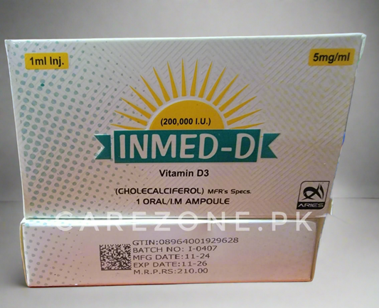INMED-D Injection 1ml – Vitamin D3 (Cholecalciferol) 5mg/ml