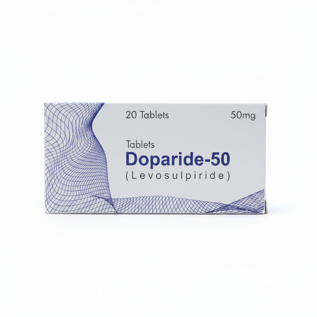 Doparide-50 (Levosulpiride 50mg) – 20 Tablets | Gut & Mood Support