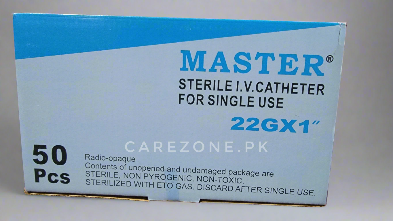 Master 22G IV Cannula 3/4" – Sterile I.V. Catheter for Single Use | 1 Piece