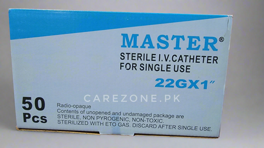 Master 22G IV Cannula – Sterile I.V. Catheter for Single Use | 1 Piece