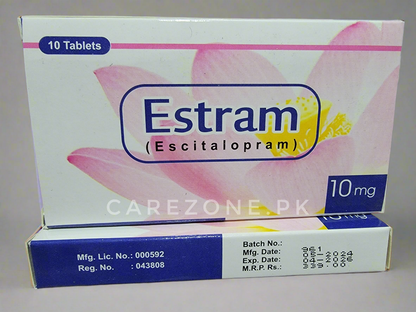 Estram Tablets – Escitalopram 10mg | 10 Tablets