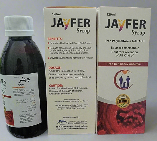 Jayfer Iron polymaltose + Folic acid syrup