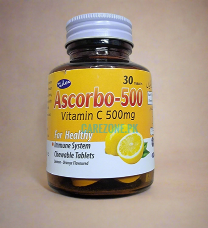 Vitamin C 500mg Chewable tablets – 30 Tablets - Lemon-Orange Flavored