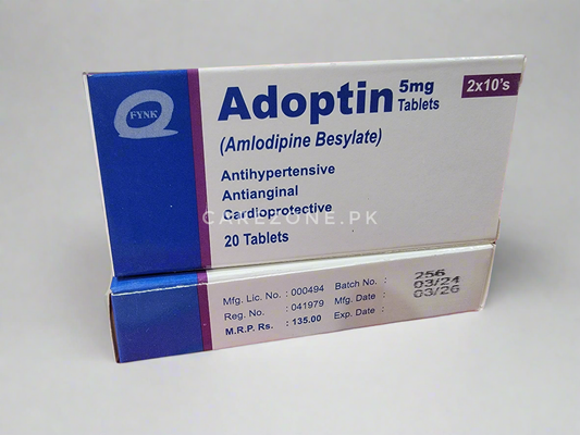 Adoptin 5mg Tablets (Amlodipine Besylate)