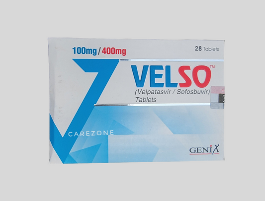 VELSO Tablets – Velpatasvir 100mg + Sofosbuvir 400mg | Hepatitis C Treatment | 28 Tablets