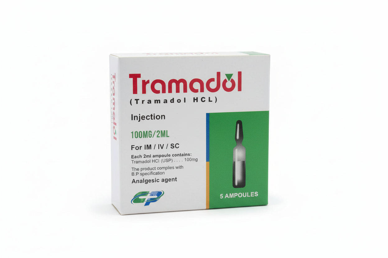 Tramadol Injection 100mg/2ml - 5 ampoules- Tramal Alternative