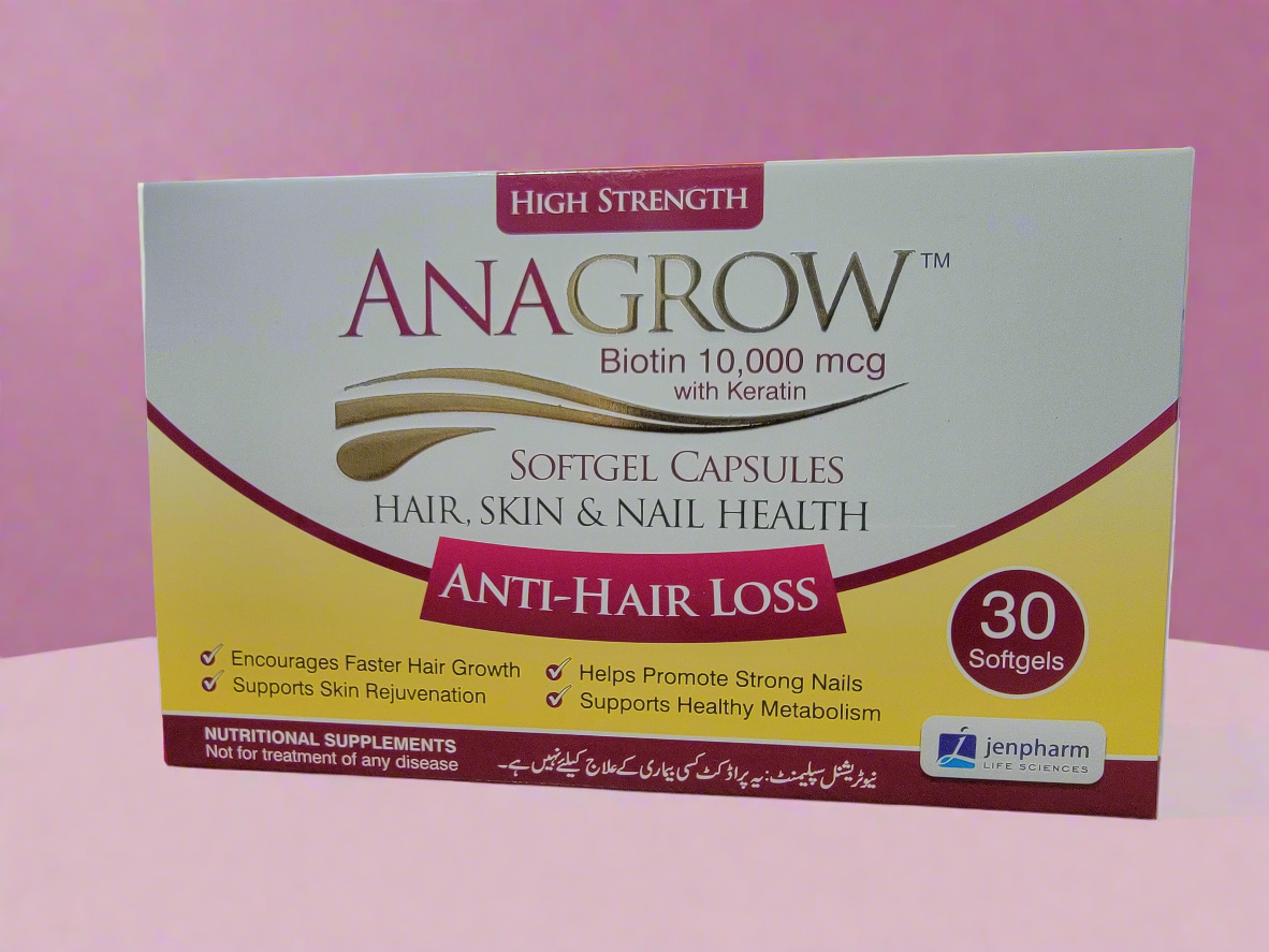 Anagrow Soft Gel Capsules Anti Hair Fall – 30 Capsules