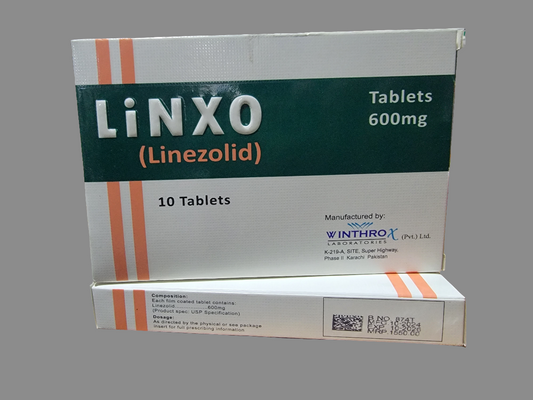 Linxo 600mg Tablets | Linezolid | Pack of 10