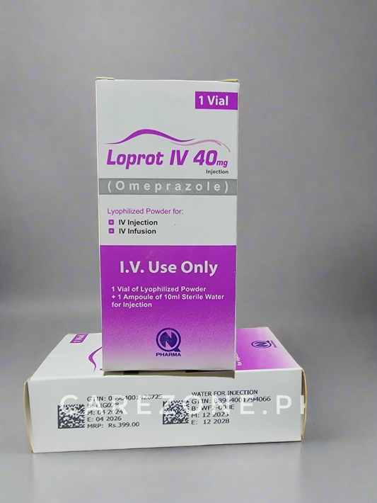 Loprot IV 40mg Injection | Omeprazole | 1 Vial