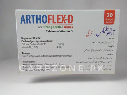 Arthoflex-D Softgel capsule (Calcium + Vitamin D) -20 Softgel Capsules