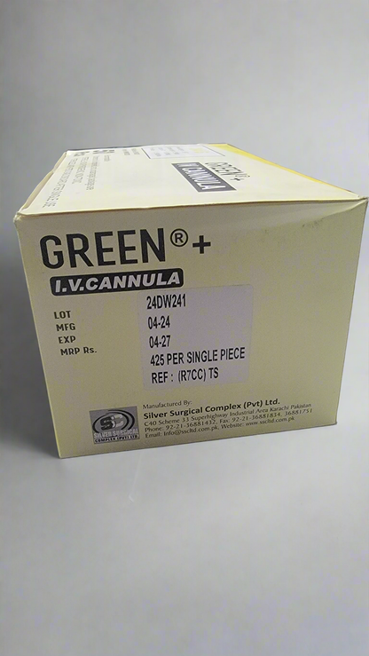 GREEN IV Cannula (24G) | IV Cannula 24G