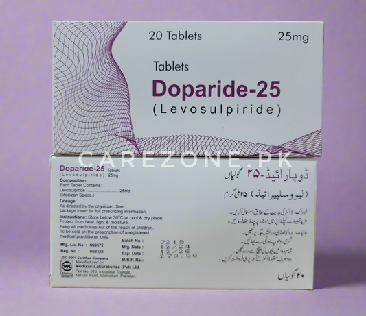 Doparide-25 (Levosulpiride 25mg) – 20 Tablets | Gut & Mood Support