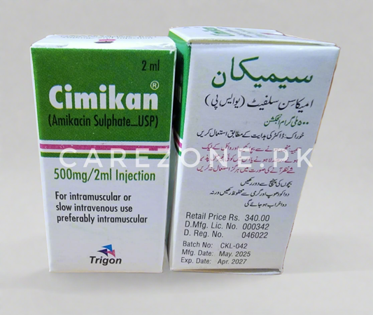 Cimikan 500mg/2ml Injection – Amikacin Sulphate