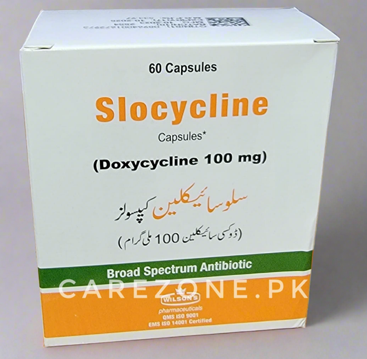 Slocycline (Doxycycline 100mg) Capsules – 60 Capsules | Broad Spectrum Antibiotic